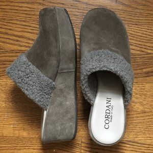Cordani Grey Platform Clogs